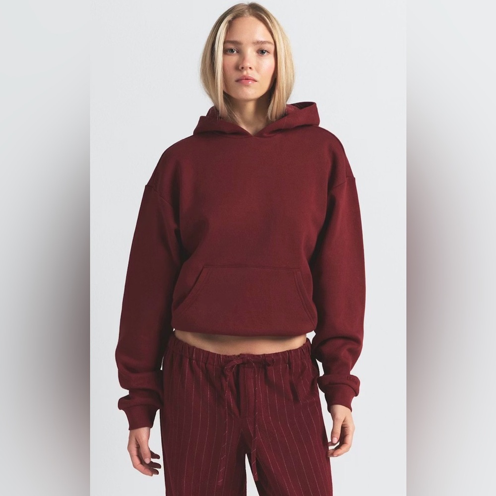 SKIMS Deep Red Hoodie
